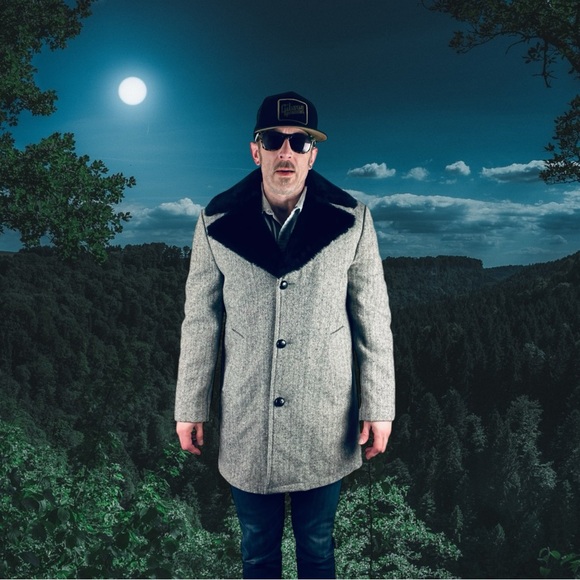 Campus Wool Tweed Blazer Coat with Faux Fur Collar – Men’s Size 40R - Picture 8 of 12